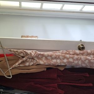 Picturesque Moments Brown Floral Strappy Dress